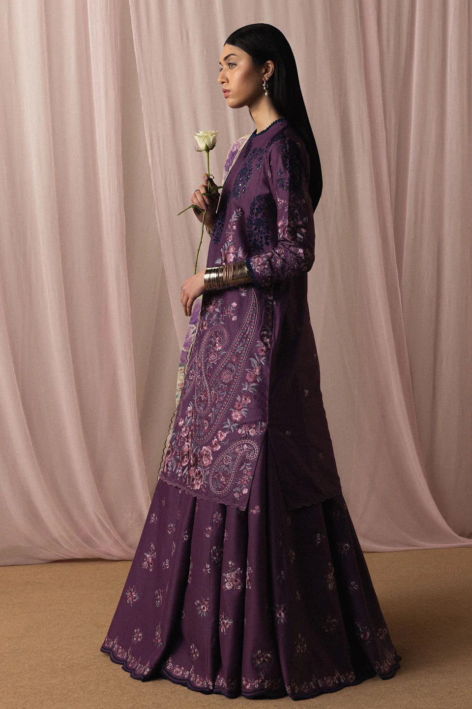 Satori - Sumire-D2 | 2026 | Zara Shahjahan Luxury Lawn