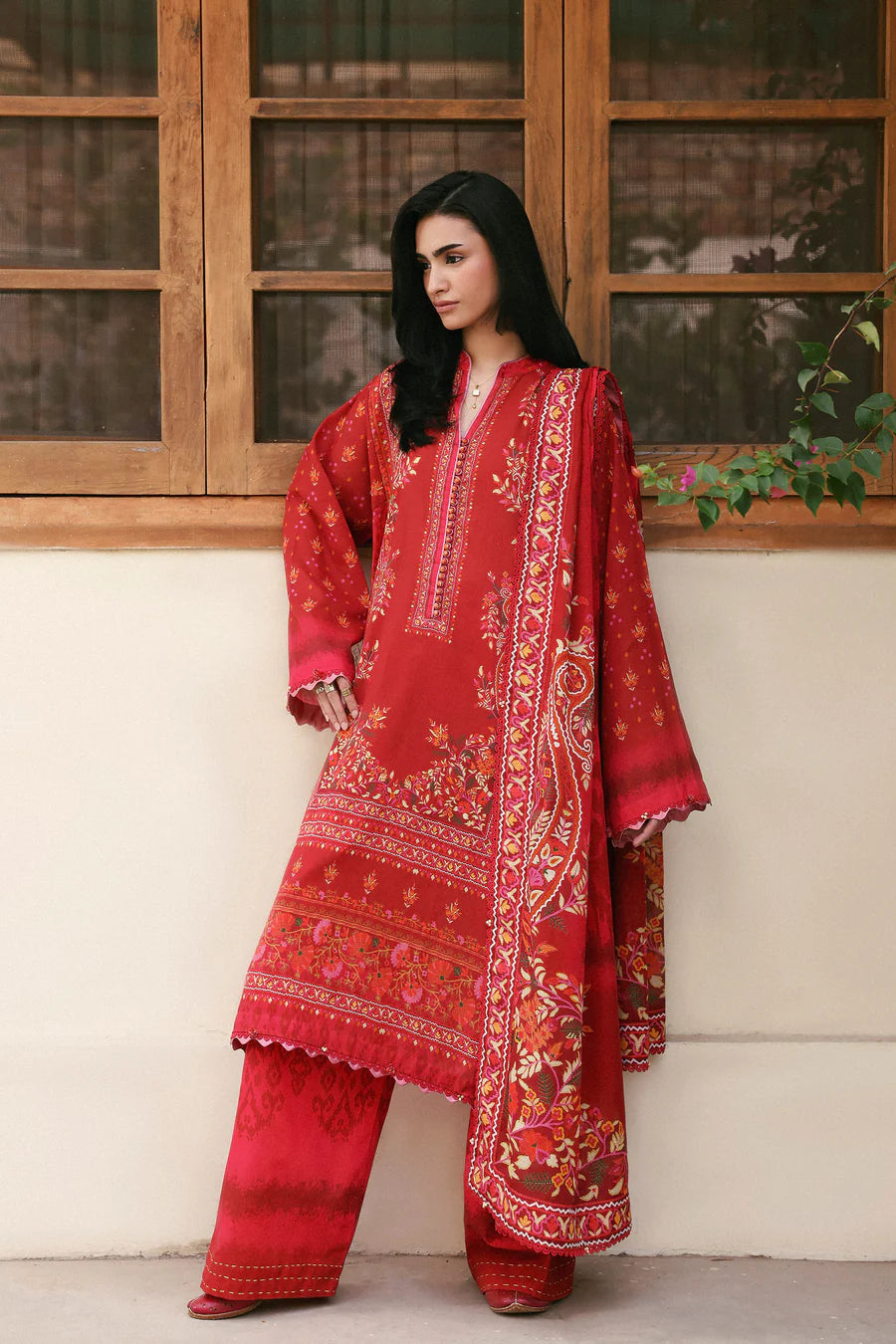 Amaya unstitched Printed Lawn 2026 | ROSA | Zaha