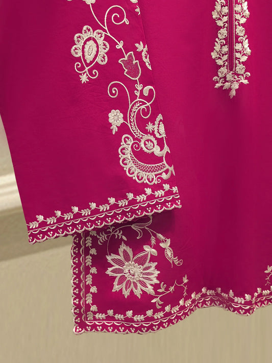 Agha Noor 2 Piece - Embroidered Lawn Suit S112255