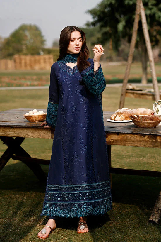 Eid Luxury Lawn Drop 2 | 2026 | Blueberry | Azure
