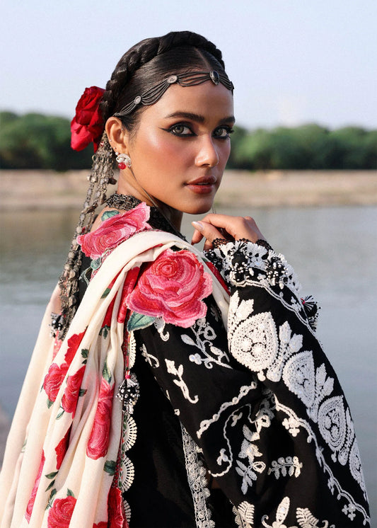 Karandi Unstitched'25 by Hussain Rehar - Rose