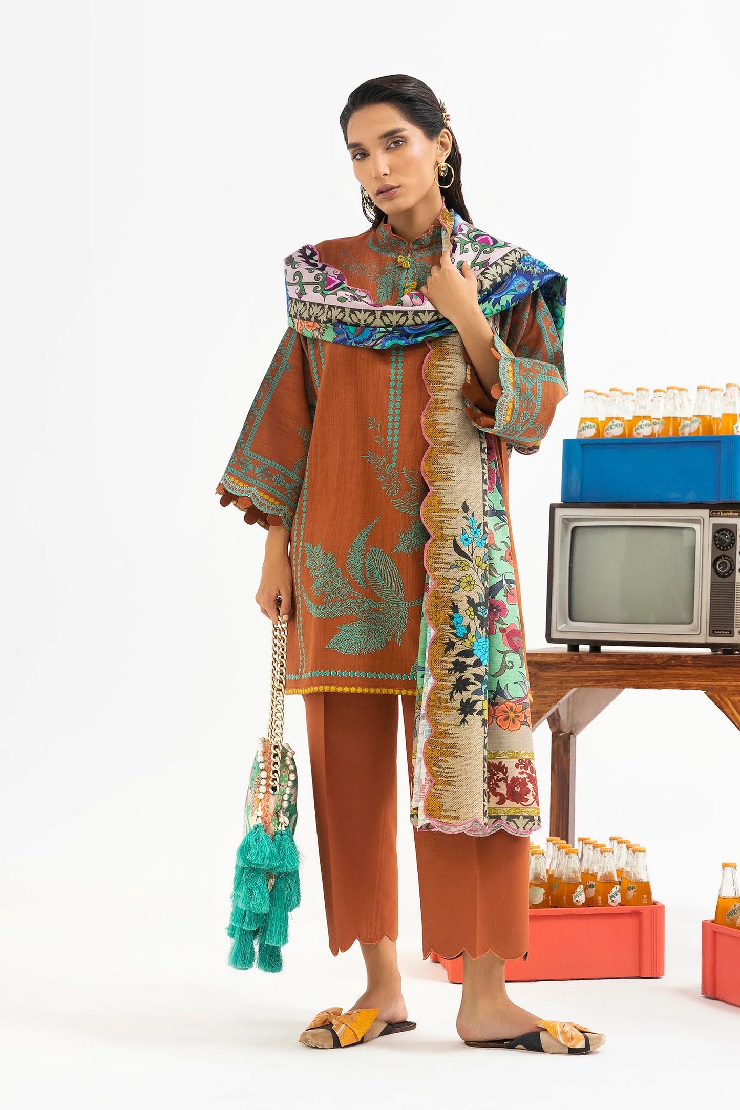 Mahay Winter 2025 by Sana Safinaz -SKU: H255-005B-3CQ