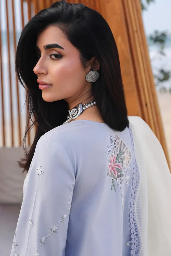 Sahil Luxury Lawn 2026 | SA-08 ZAYNA | Qalamkar