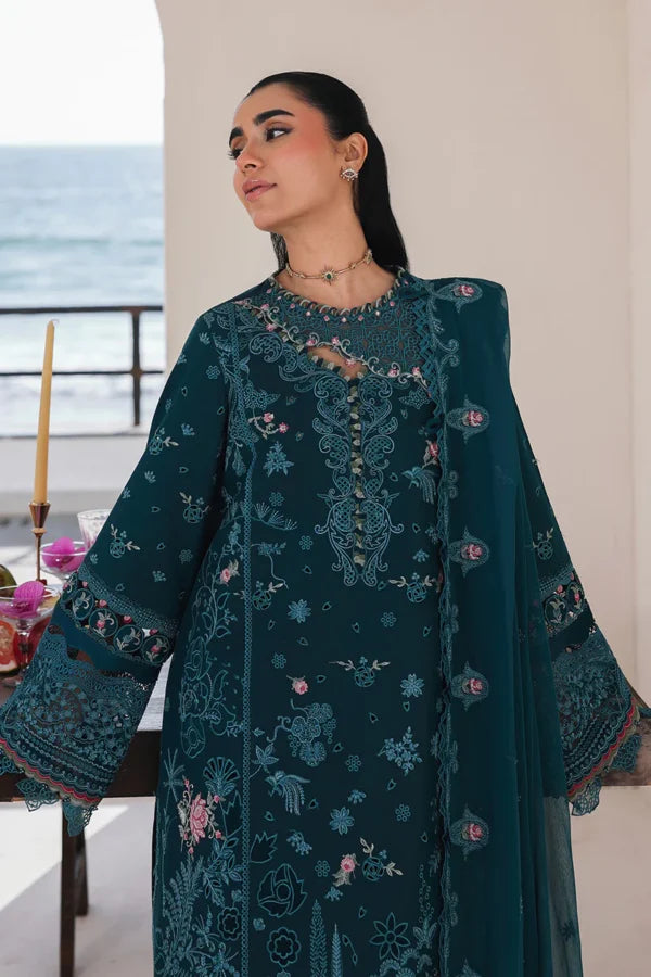 Sahil Luxury Lawn 2026 || SA-04 ELIF | Qalamkar