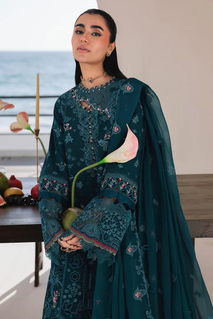 Sahil Luxury Lawn 2026 || SA-04 ELIF | Qalamkar