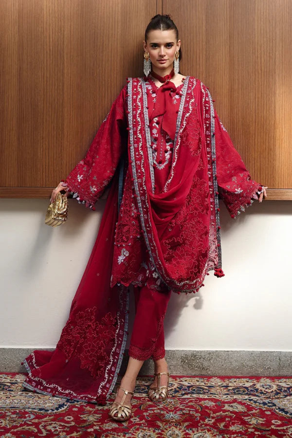 Chikankari  EID || CM-03 RUBY | Qalamkar