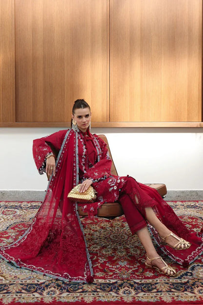 Chikankari  EID || CM-03 RUBY | Qalamkar