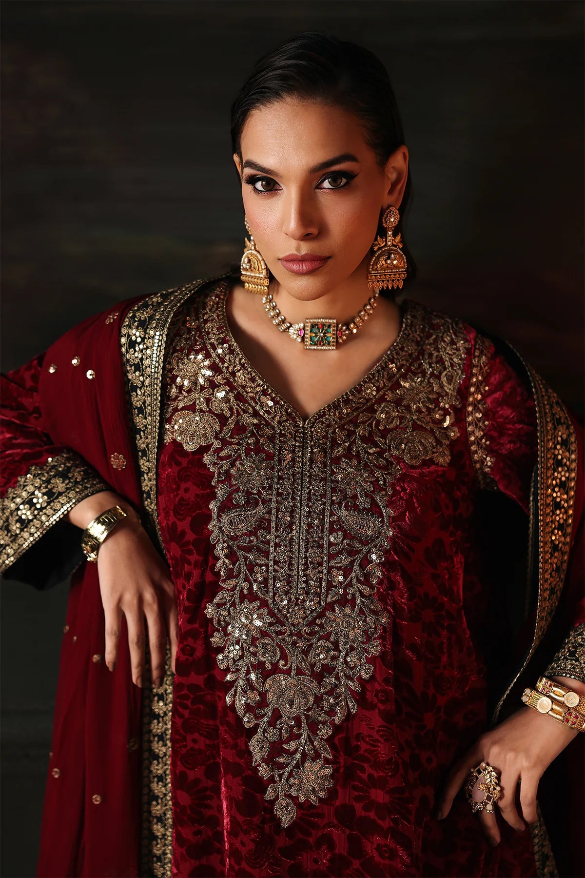 Charizma 3-PC Unstitched Premium Velvet CVT5-15