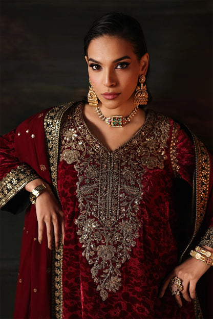 Charizma 3-PC Unstitched Premium Velvet CVT5-15