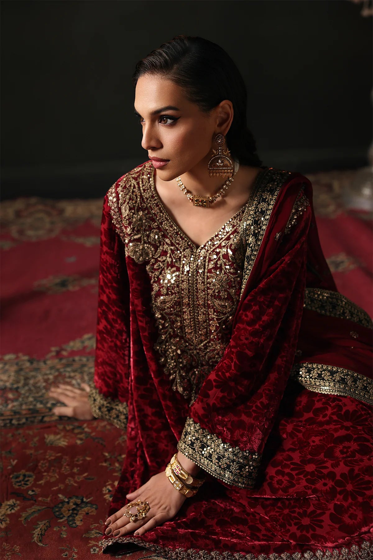 Charizma 3-PC Unstitched Premium Velvet CVT5-15