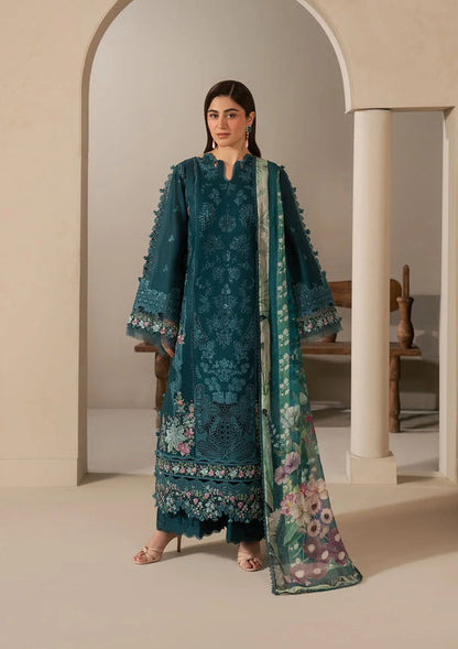 E-CRAFT - Chikankari Lawn With Chiffon Dupatta'26 | EHC-2A MOSS | Elaf