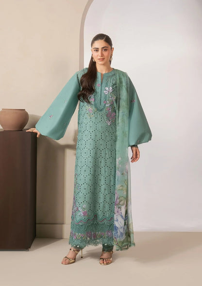 E-CRAFT - Chikankari Lawn With Chiffon Dupatta'26 | EHC-1B WILLOW | Elaf