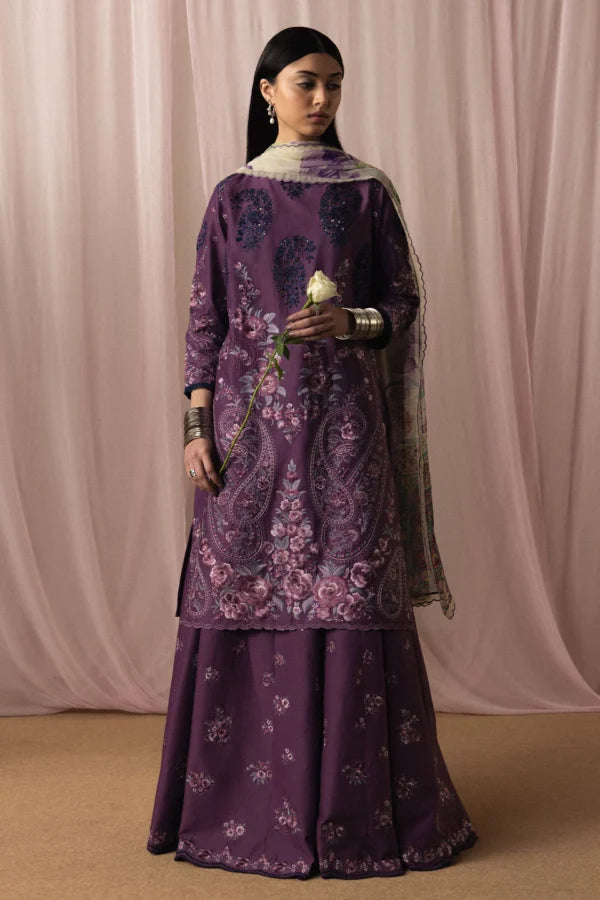 Satori - Sumire-D2 | 2026 | Zara Shahjahan Luxury Lawn