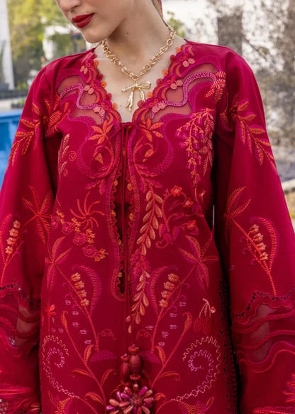 Flow Luxury Lawn | BEAUTY IN BLOOM – D3A | 2026 | Crimson