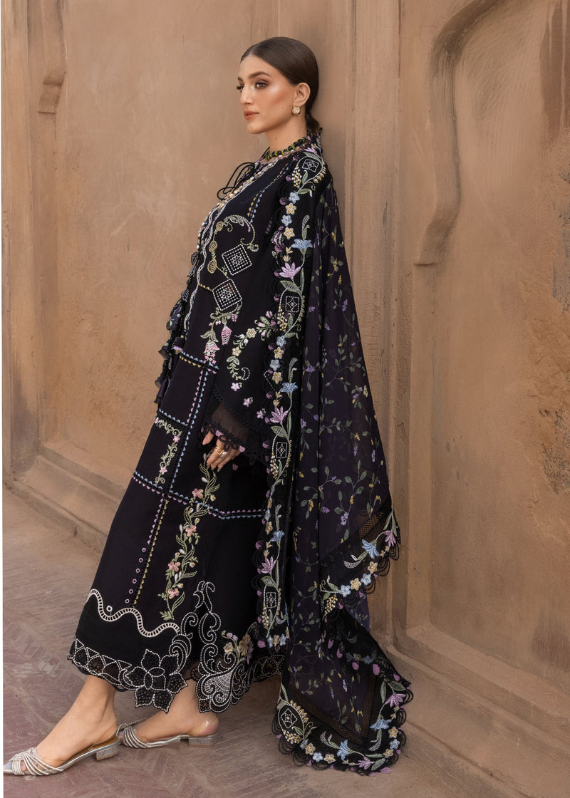 Flow Luxury Lawn | FLORAL SERENITY - D1A | 2026 | Crimson