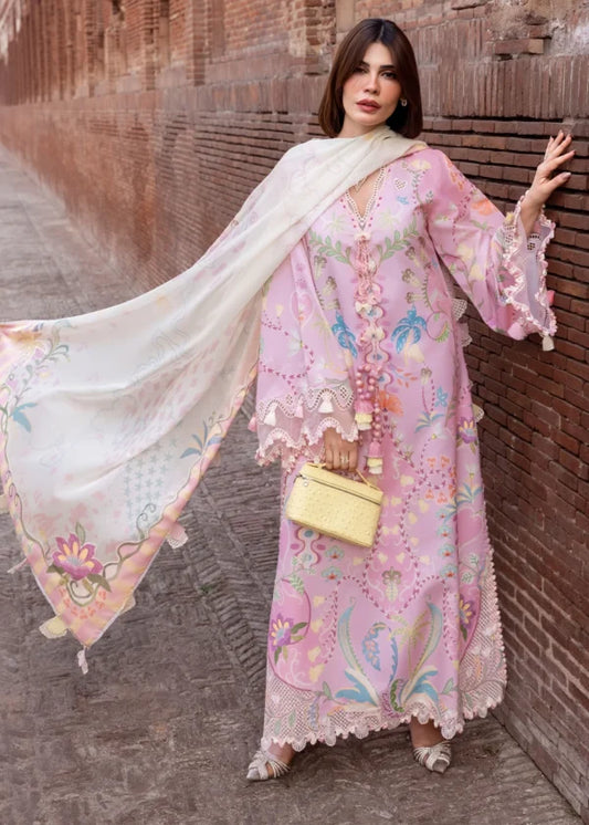 Flow Luxury Lawn | OUT OF MANY HEARTS – D6A | 2026 | Crimson