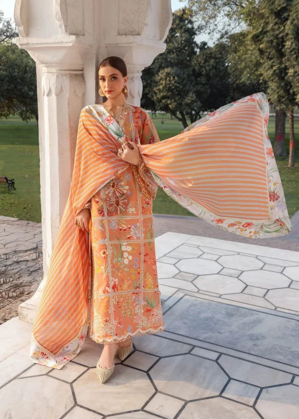 Flow Luxury Lawn | A SUMMER DANCE – D2A | 2026 | Crimson