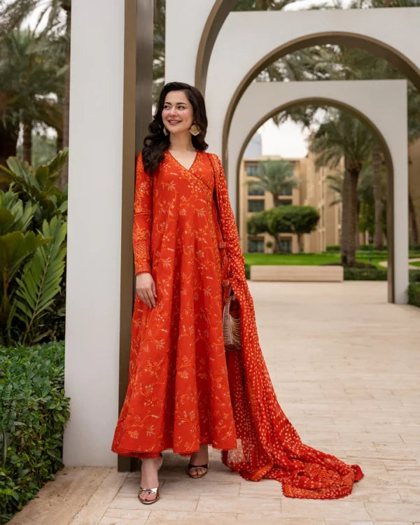 Luxury Lawn 2026 | Denisa | Faiza Saqlain X Hania Aamir