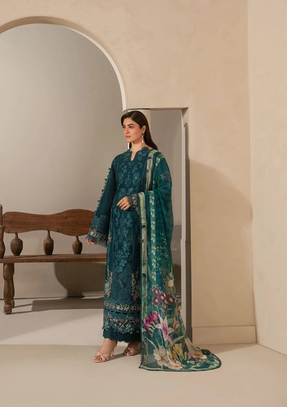 E-CRAFT - Chikankari Lawn With Chiffon Dupatta'26 | EHC-2A MOSS | Elaf