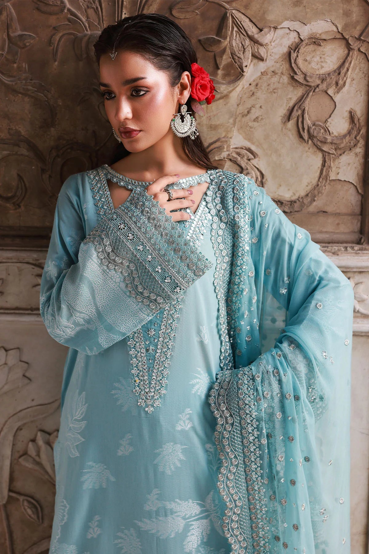 NJ-102 Maya Lawn Jacquard'25 by Nureh