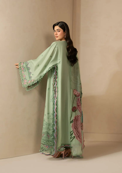 E-CRAFT - Chikankari Lawn With Chiffon Dupatta'26 | EHC-4B ALOE | Elaf
