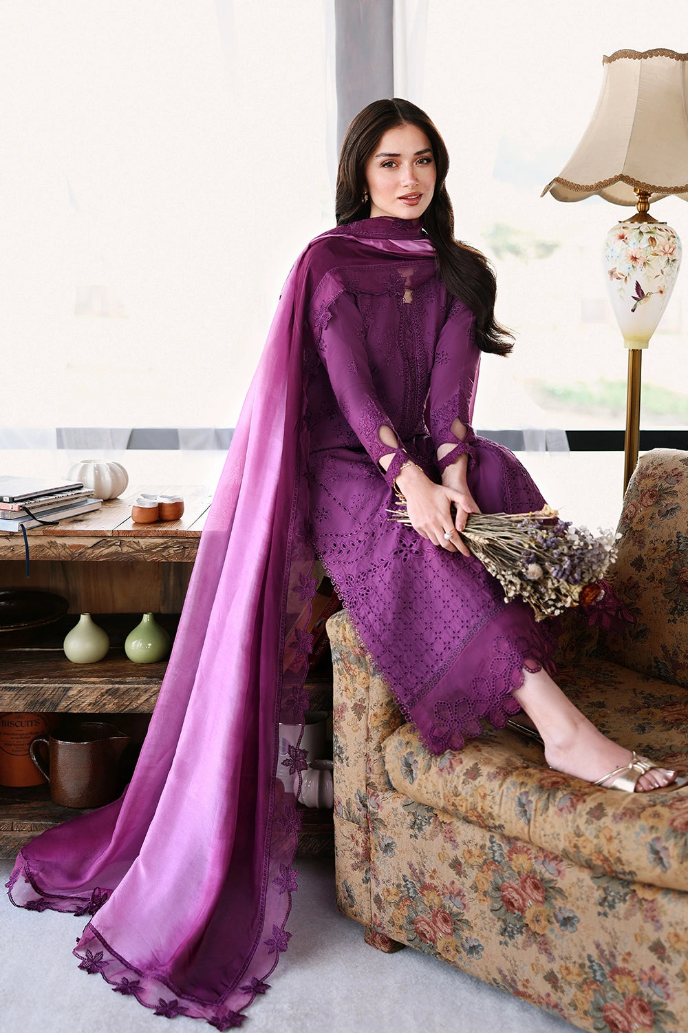 Eid Luxury Lawn Drop 2 | 2026 | Mulberry | Azure
