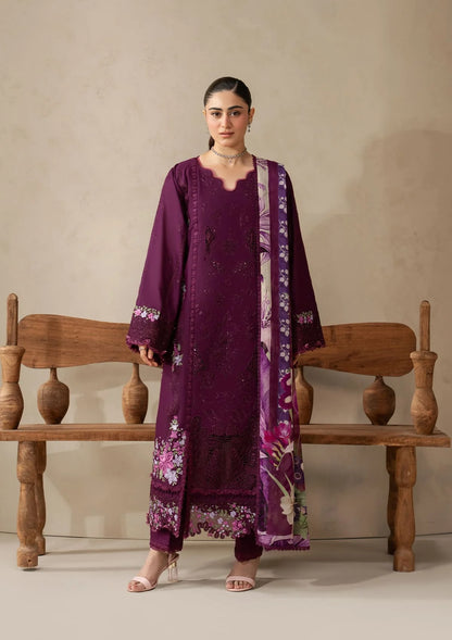 E-CRAFT - Chikankari Lawn With Chiffon Dupatta'26 | EHC-2B CASSIS | Elaf