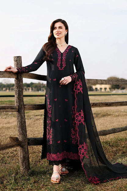 Eid Luxury Lawn Drop 2 | 2026 | Black Cherry | Azure