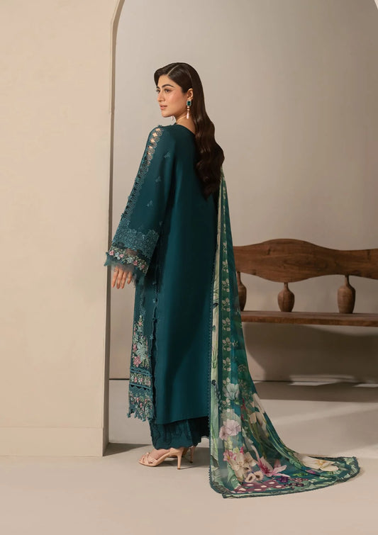 E-CRAFT - Chikankari Lawn With Chiffon Dupatta'26 | EHC-2A MOSS | Elaf