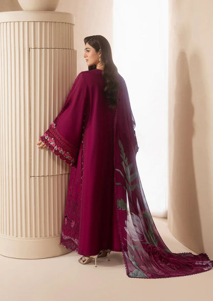 E-CRAFT - Chikankari Lawn With Chiffon Dupatta'26 | EHC-4A GARNET| Elaf