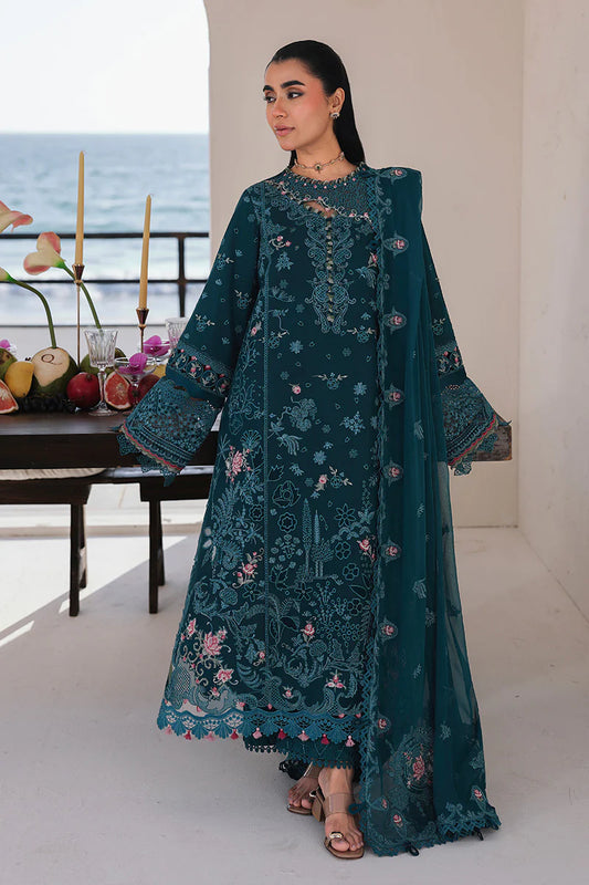 Sahil Luxury Lawn 2026 || SA-04 ELIF | Qalamkar