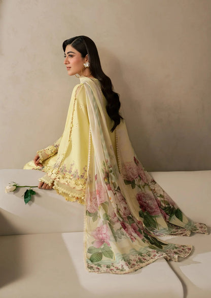 E-CRAFT - Chikankari Lawn With Chiffon Dupatta'26 | EHC-3A SUNSTONE | Elaf