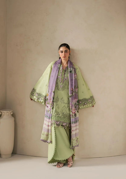 E-CRAFT - Chikankari Lawn With Chiffon Dupatta'26 | EHC-6A BASIL | Elaf