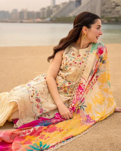 Luxury Lawn 2026 | Merjem |  Faiza Saqlain X Hania Aamir