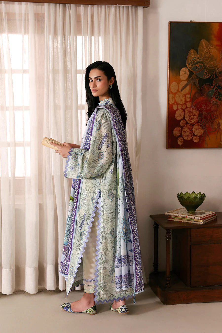 Amaya unstitched Printed Lawn 2026 | LILIA  | Zaha