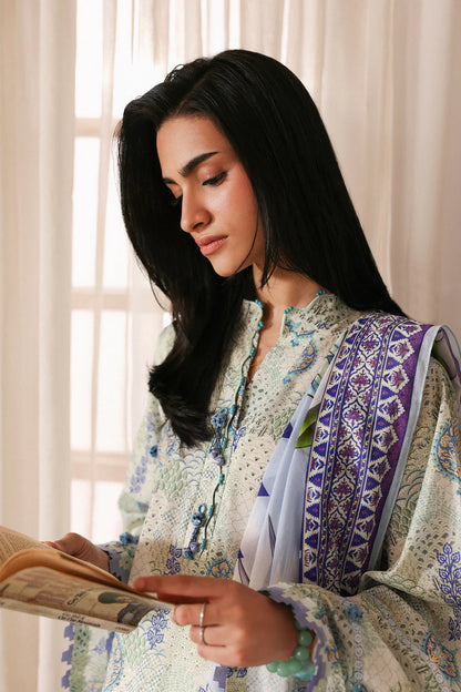 Amaya unstitched Printed Lawn 2026 | LILIA  | Zaha