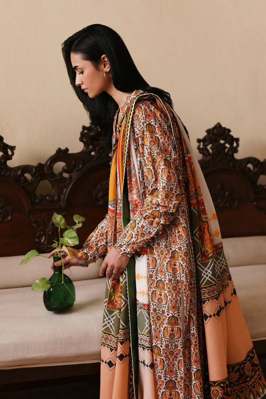 Amaya unstitched Printed Lawn 2026 | SAHAR | Zaha