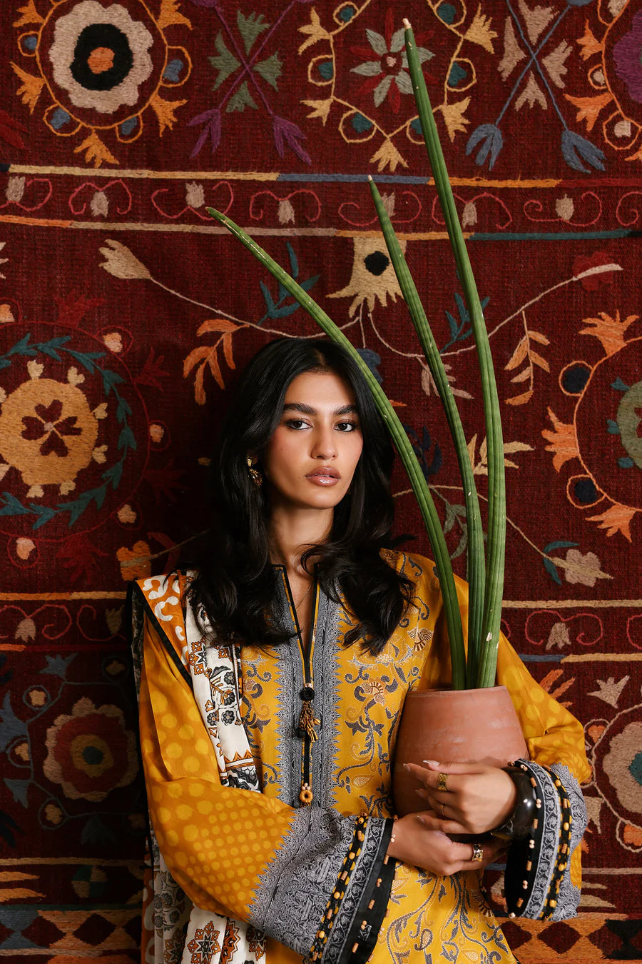Amaya unstitched Printed Lawn 2026 | ZIVA | Zaha