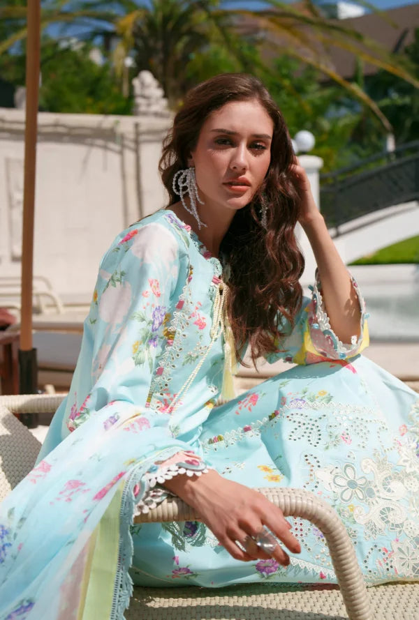 Printed Chikankari 2026 | Azure | AJR