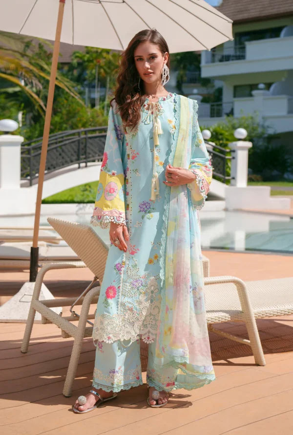 Printed Chikankari 2026 | Azure | AJR