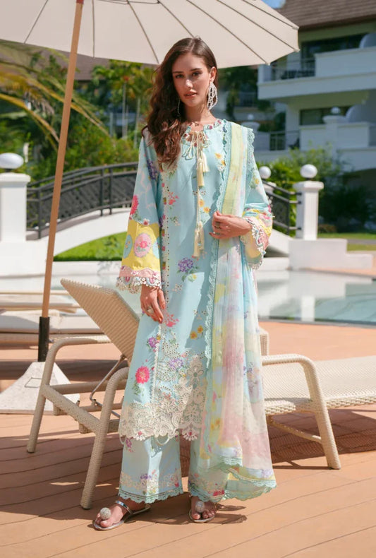 Printed Chikankari 2026 | Azure | AJR