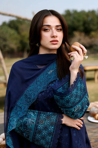 Eid Luxury Lawn Drop 2 | 2026 | Blueberry | Azure