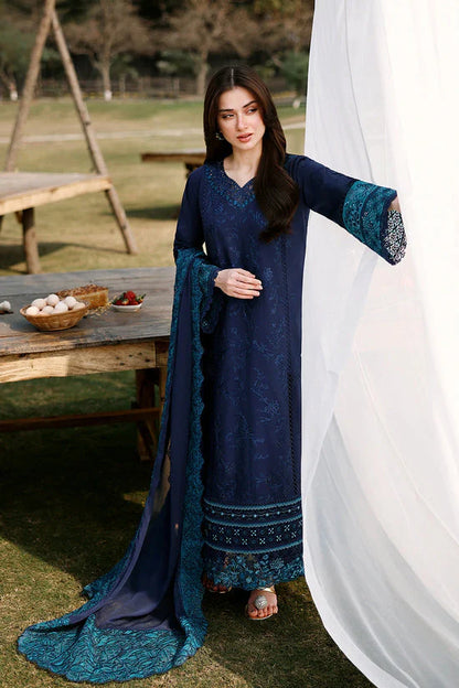 Eid Luxury Lawn Drop 2 | 2026 | Blueberry | Azure