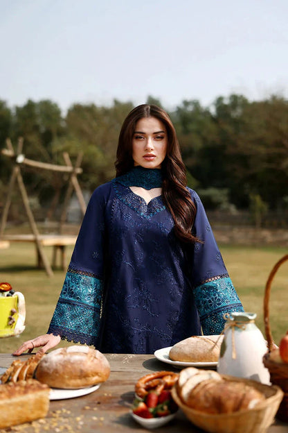 Eid Luxury Lawn Drop 2 | 2026 | Blueberry | Azure