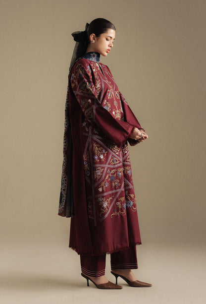 Coco Winter Unstitched 2025 BY Zara Shahjahan - Coral-4B