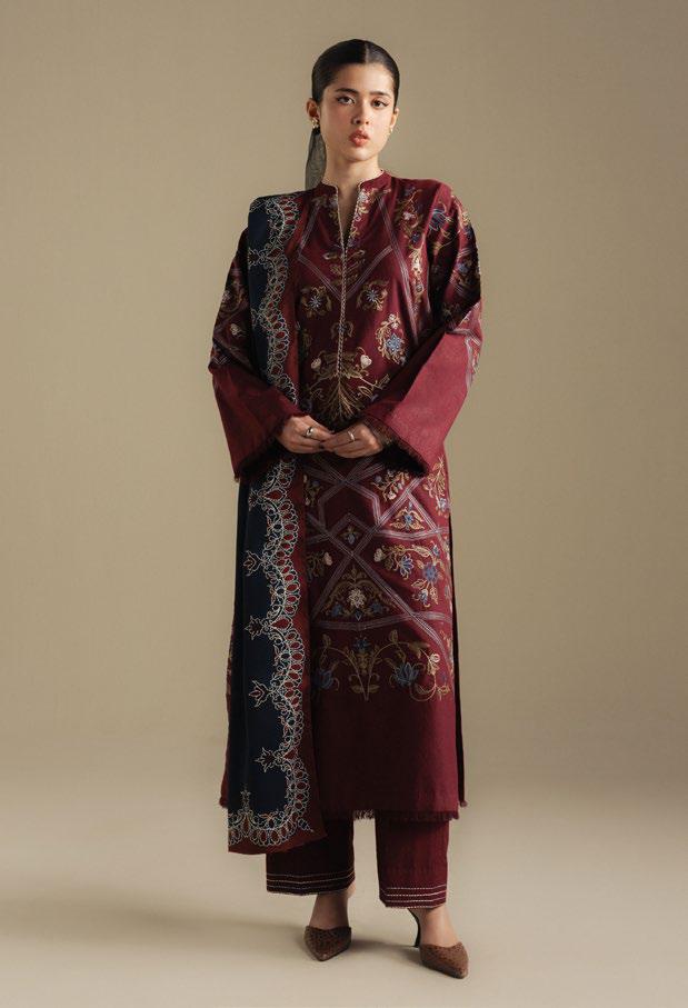 Coco Winter Unstitched 2025 BY Zara Shahjahan - Coral-4B