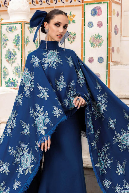 3 Piece Unstitched Embroidered Twill Linen Suit - MPT-2808-B