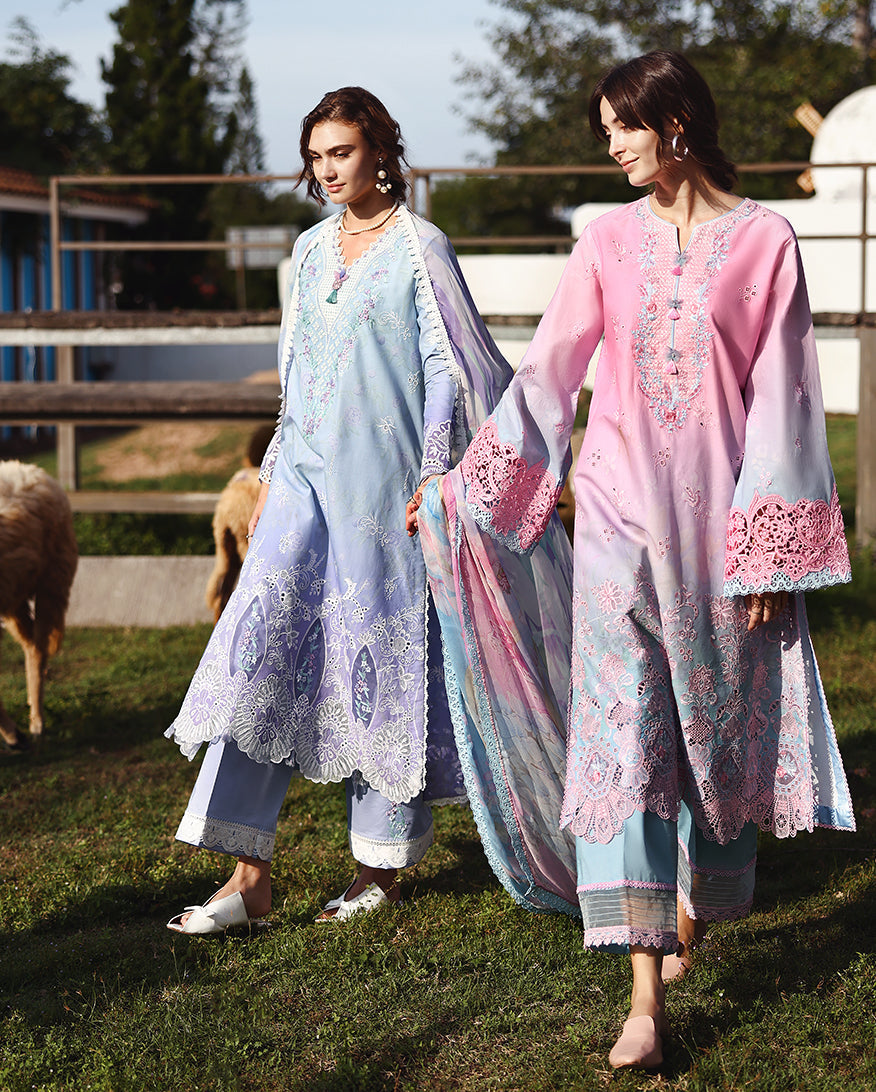Solace Ombre Chikankari | Faint Blossom | 2026 | Mushq