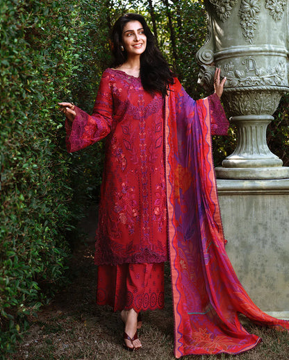 Amoi  Luxury Lawn 2026 | Falling Petals | Mushq
