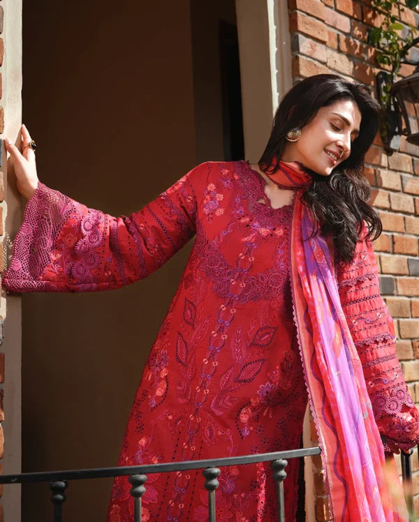 Amoi  Luxury Lawn 2026 | Falling Petals | Mushq